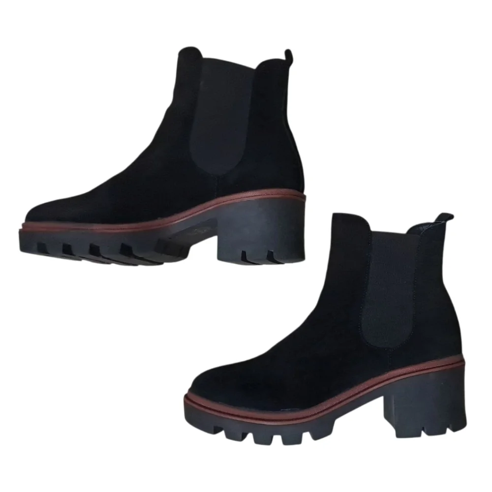 Antonio de Faria Black Suede Chelsea Boots – EU 39 / US 8 – Portugal Made - Picture 7 of 16